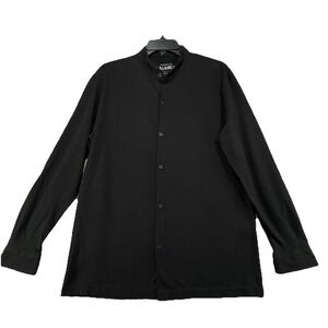 Pull and Bear Mens Black Long Sleeve Shirt Size‎ Medium regular Fit